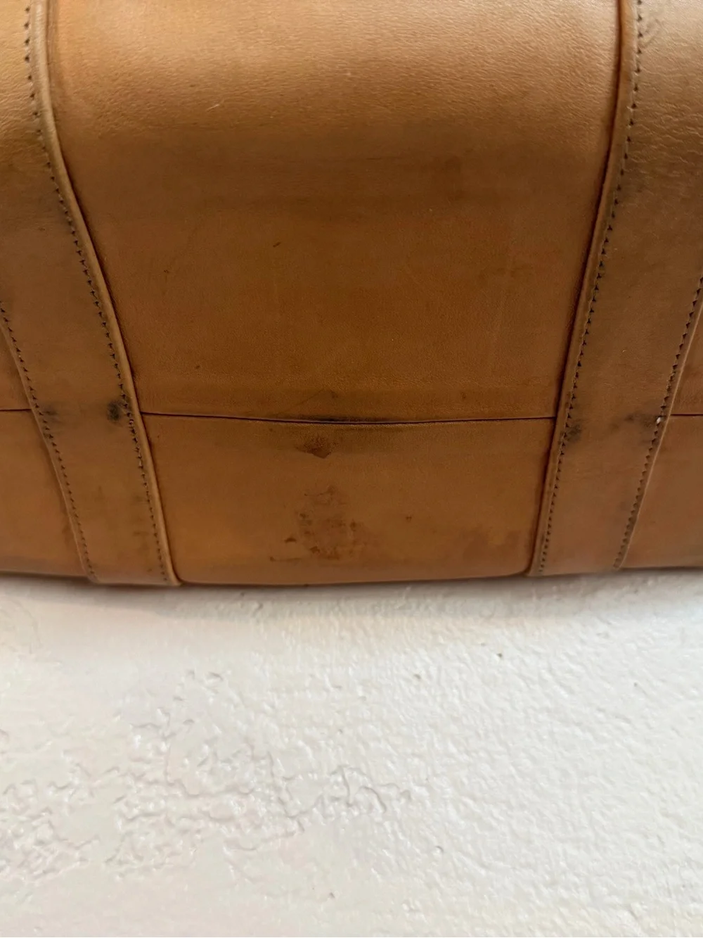 Vintage Coach 0846 Tan Leather Satchel Doctor Bag w/ Hangtag
